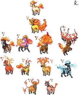 "Ponyta fused with Pokemon within its egg group! 🤗" - Pokemonger...