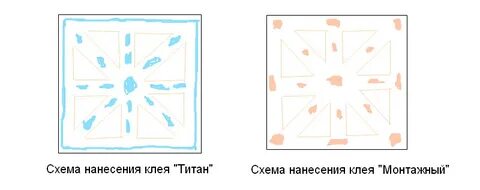 Клеим потолочную плитку жидкими гвоздями