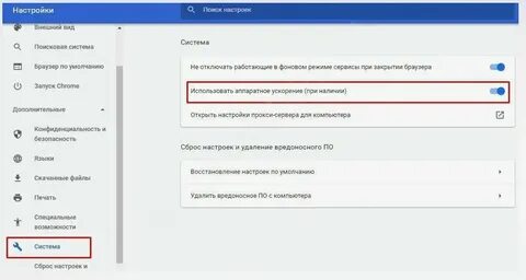Аппаратное ускорение что это