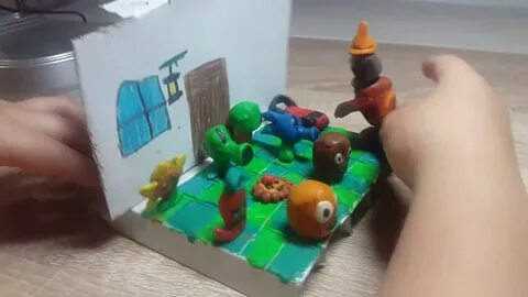 Пластилин растения против