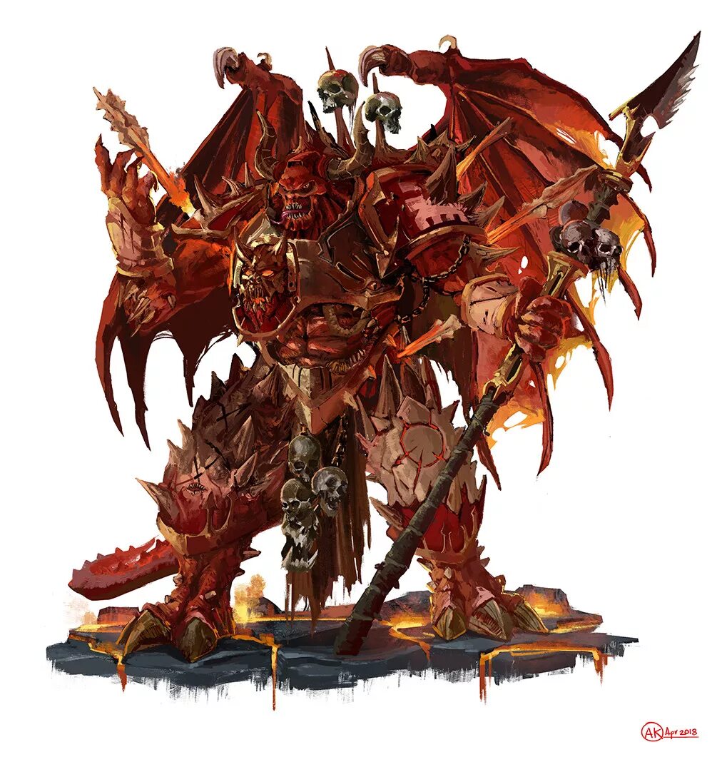 хаос вархаммер демон принц. нургл слаанеш кхорн и тзинч. вархаммер 40000 демон принц кхорна. кровопускатель вархаммер. демоны кхорна вархаммер.