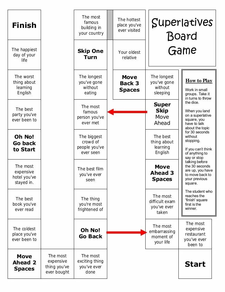 Superlative board game. Comparatives Board game. Comparatives and Superlatives Board game. Comparatives and Superlatives speaking activities.