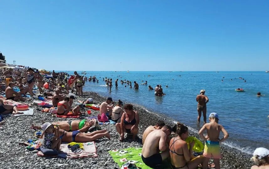 Сочи пляж фото сейчас В Лазаревском районе Сочи комплексно восстановят 4 км пляжей