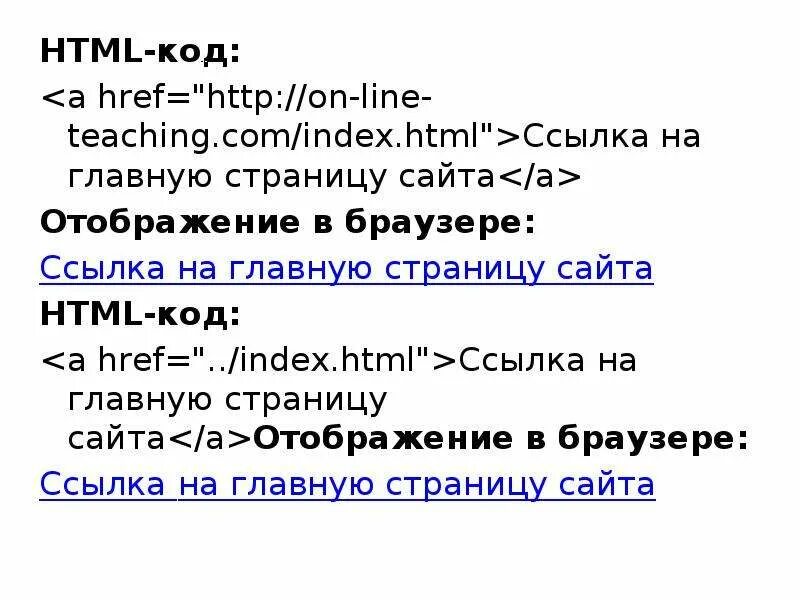 Ссылки в html. Ссылка в html коде. Код гиперссылки в html. Тег a href в html.