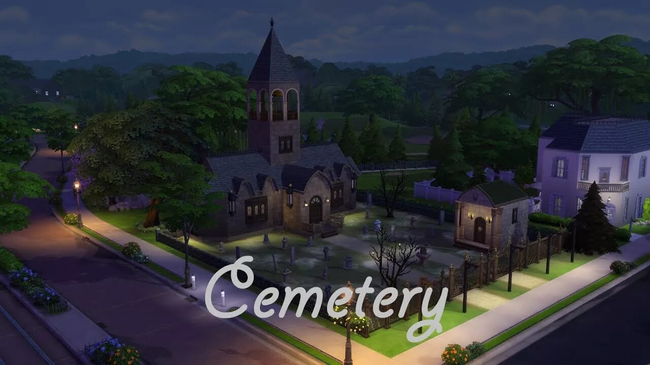 Кладбище в симс 4. Кладбище симс 4. Часовня в симс 4. Церковь симс 4. SIMS 4 Graveyard.