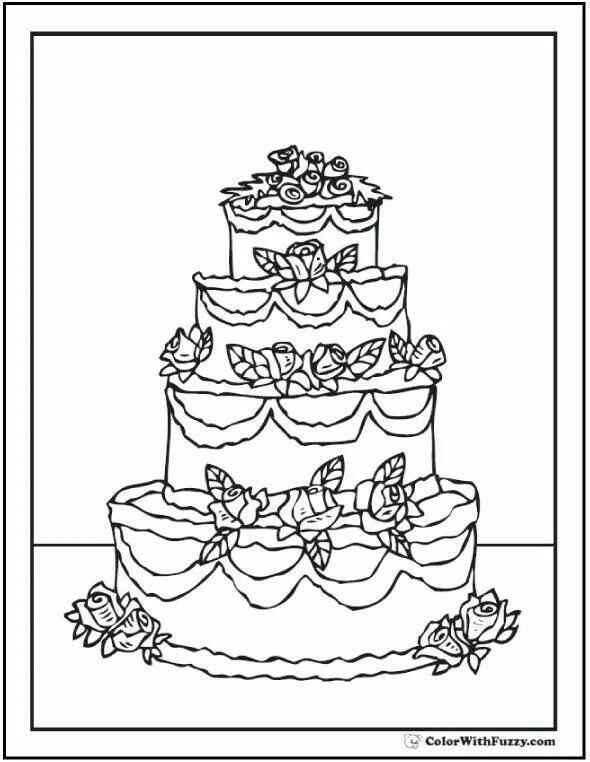 Где распечатать картинку на торт Coloring page of a birthday cake with eight candles and stars Coloring pages, Di