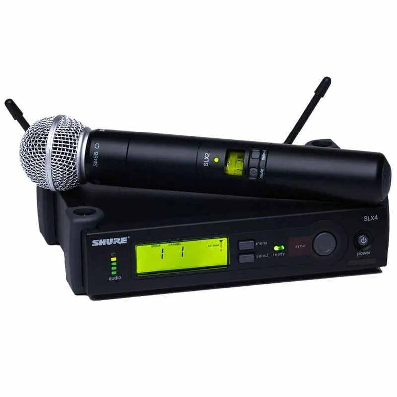 Вокальные радиосистемы shure. Радиосистема Shure slx24/sm58. Shure SLX sm58. Shure Beta 58a радиосистема. Радиомикрофон Shure SLX sm58.