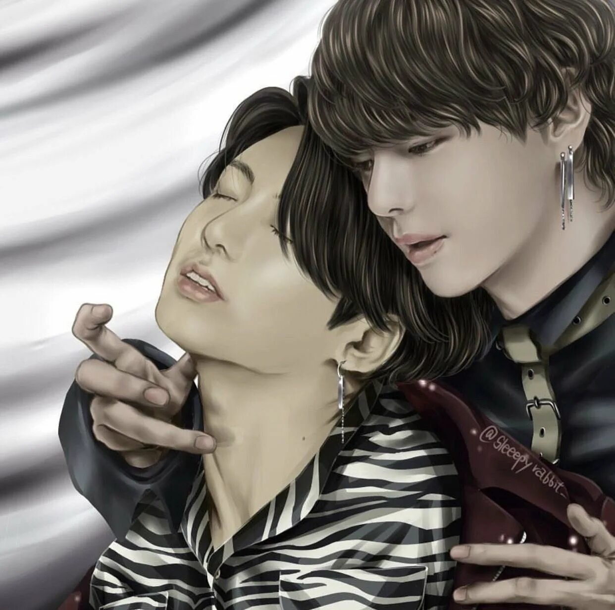 BTS Art Вигуки. БТС Чонгук и Тэхен арт 18. БТС арт 18 Вигуки. Викуги БТС. Фикбук вигуки satisfaction