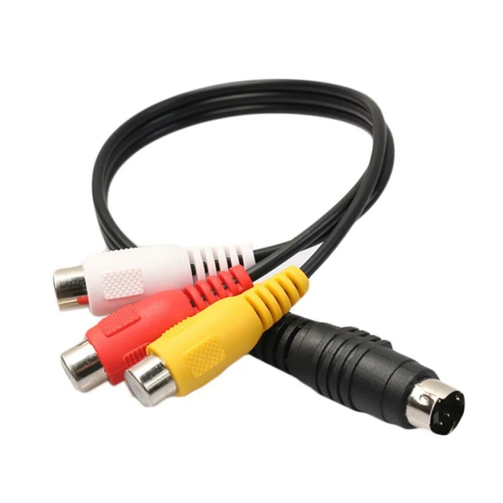 Шнур MINIDIN 10pin - 3rca 1,5м (для aminet 110 Stream TV). Переходник av HDMI RCA 3.5 Giraffe. Кабель 4 Pin RCA. Кабель s-Video din 4-Pin.