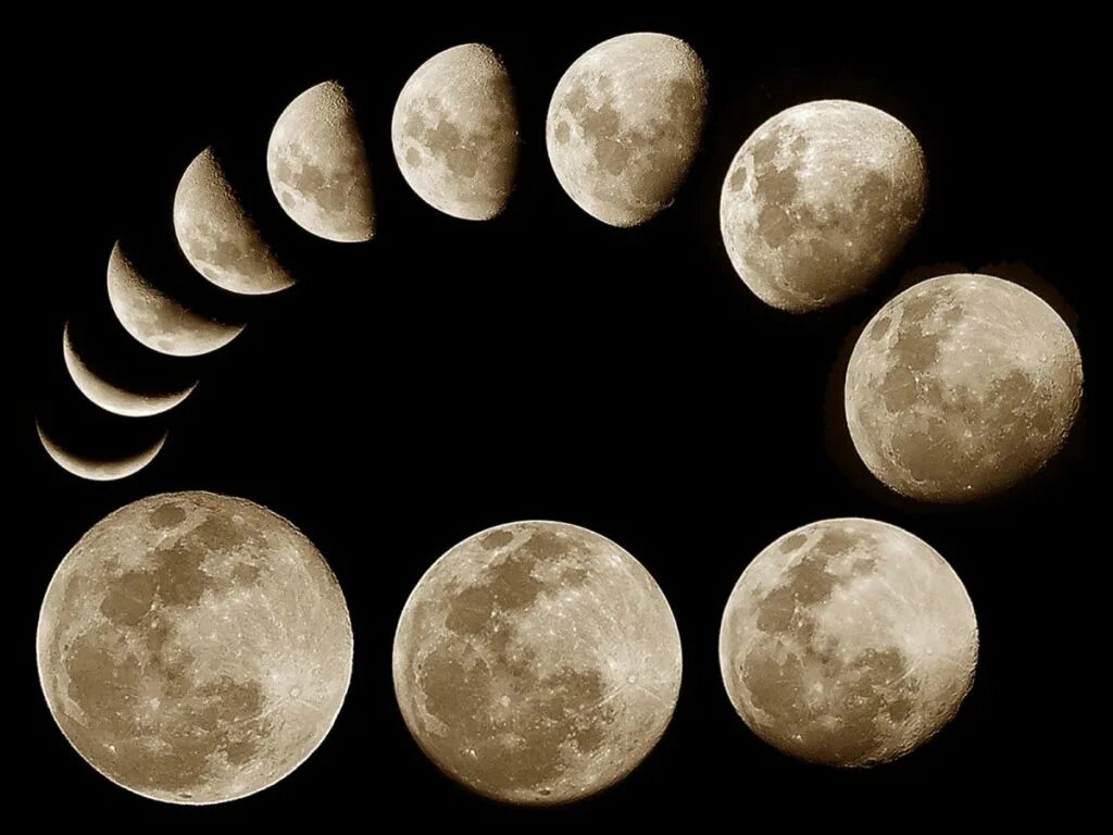 Луна в разное время года. Фазы Луны. Наблюдение за луной. Форма Луны. Ф̆̈ӑ̈з̆̈ы̆̈ Л̆̈ў̈н̆̈ы̆̈.