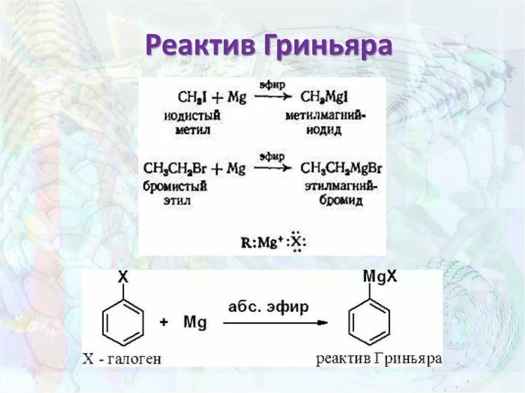 Реактив Гриньяра механизм реакции. Реактив Гриньяра co2. Гидролиз реактива Гриньяра.