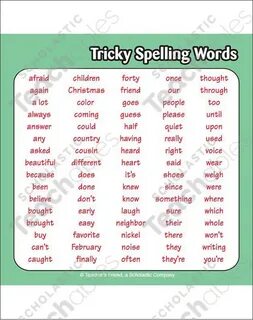 Tricky words