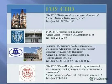 Гоу спо педагогический колледж