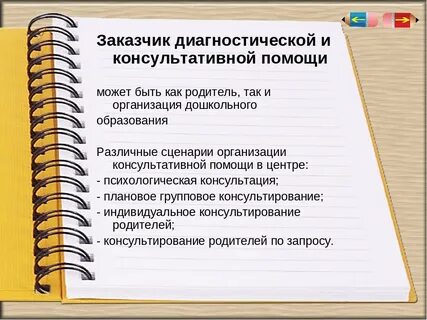 Индивидуальную консультативную помощь