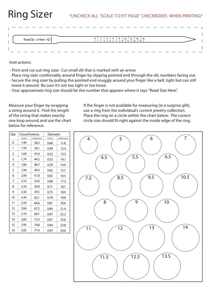 Ring sizer. Ring size. ring size guide. ring sizer онлайн.