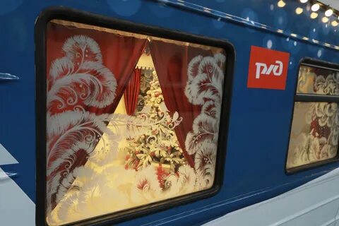 Новогодний поезд фото