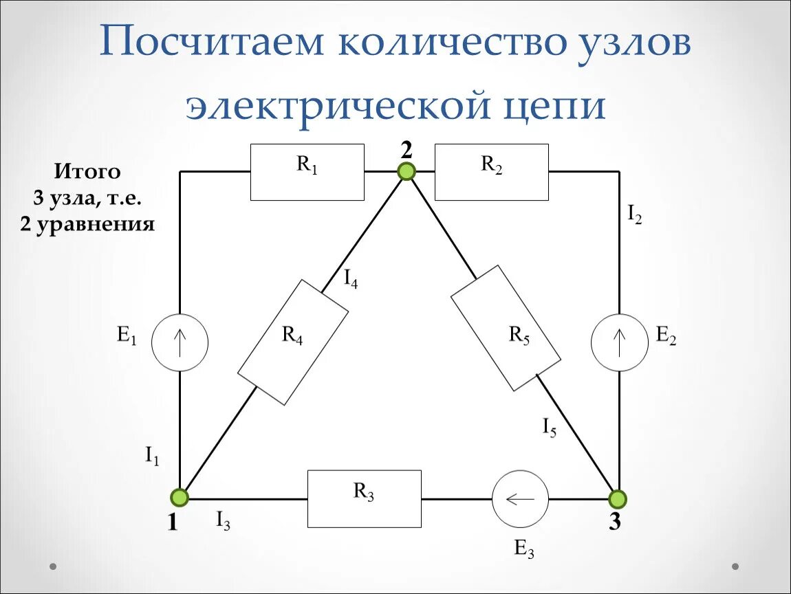 Узел электрической цепи i1+i2. Как определить узлы в электрической схеме. Определить количество ветвей узлов и контуров. Узел на схеме электрической цепи.