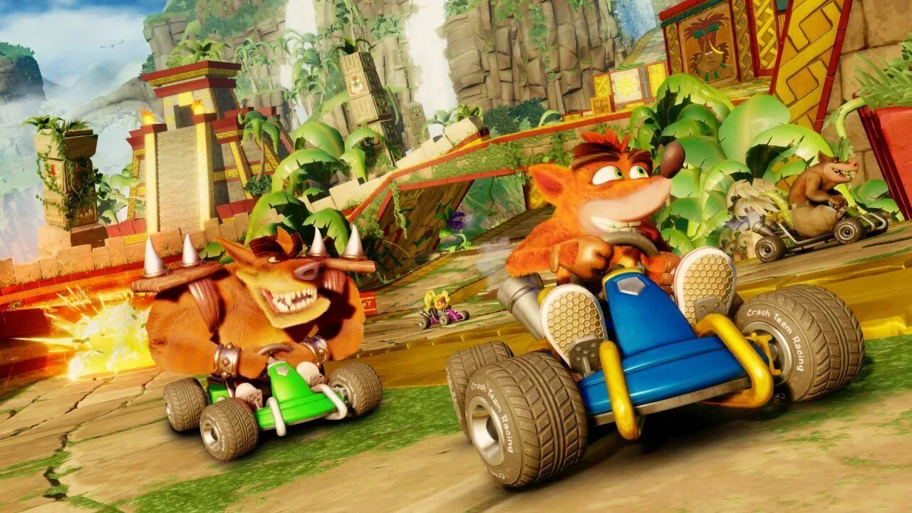 Крэш бандикут гонки. Crash Team Racing Nitro-fueled ps4. CTR crash Team Racing ps4. Крэш бандикут гонки ps4.