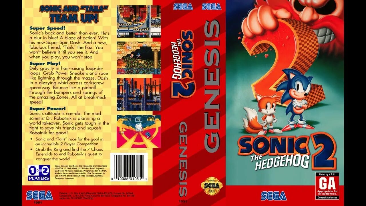 Sonic 2 1992. Sega Genesis Sonic 2. Sonic 2 Genesis обложка. Sonic Sega Genesis.