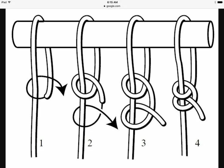 Round Turn and Two Half Hitches 101Knots Camping knots, Knots, Half hitch knot