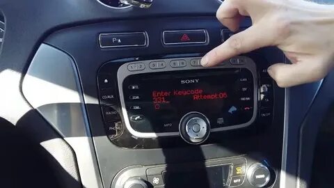 Код магнитолы сони форд