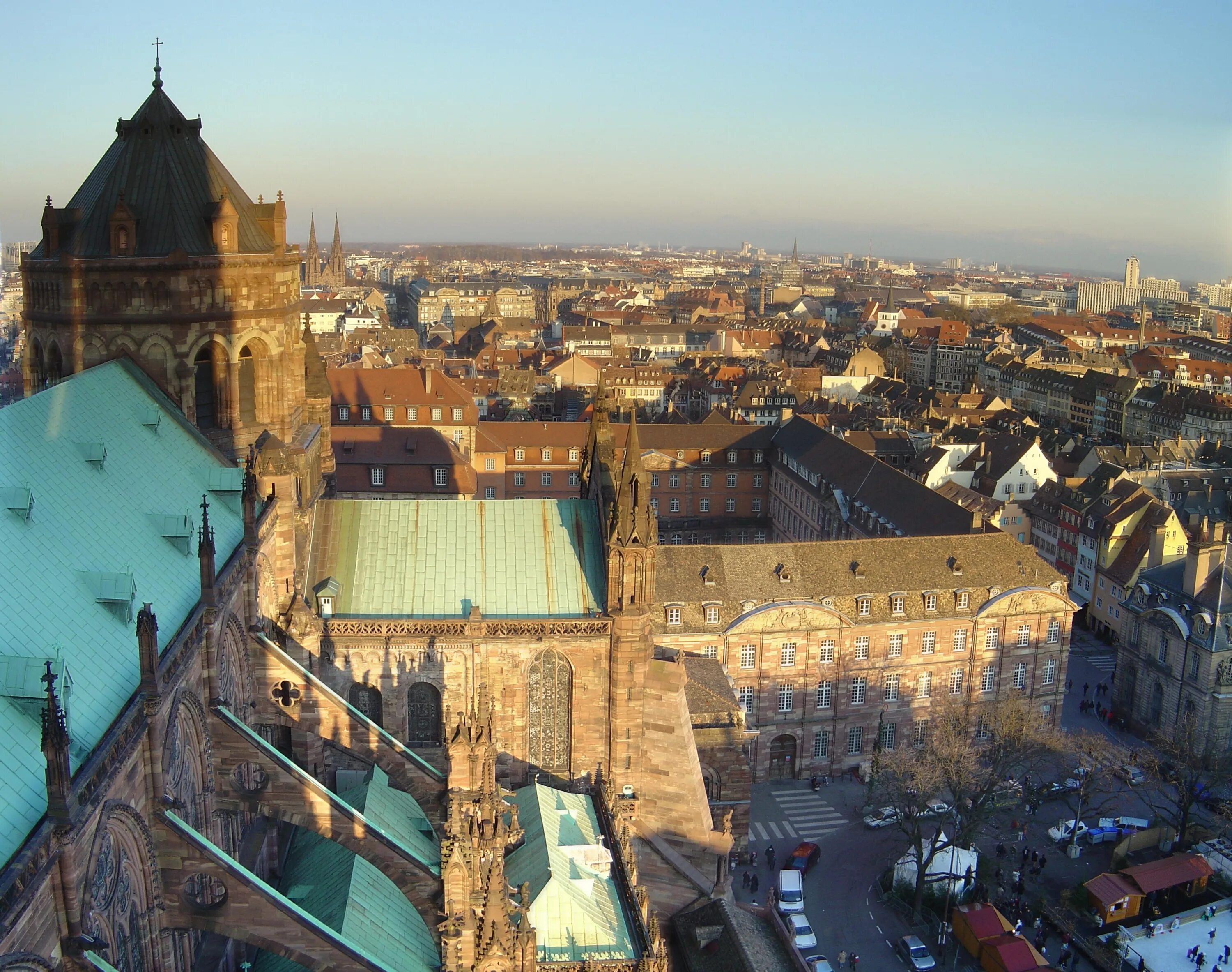 Die stadt hat. Страсбург вид сверху.