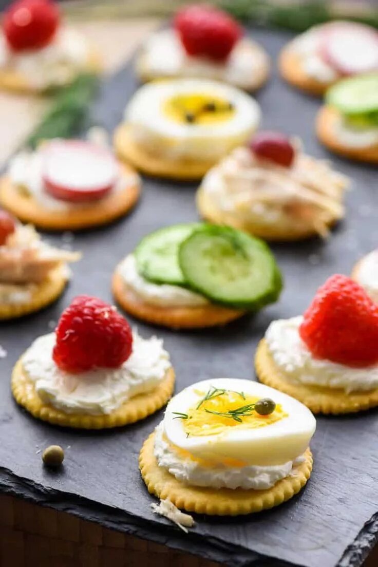These easy RITZ Crackers appetizers are made 4 different ways, with both sweet a