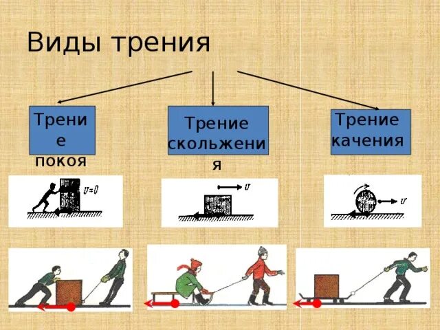 Назовите виды трения приведите примеры физика 7 Картинки ФИЗИКА СЕДЬМОЙ КЛАСС СИЛА ТРЕНИЯ
