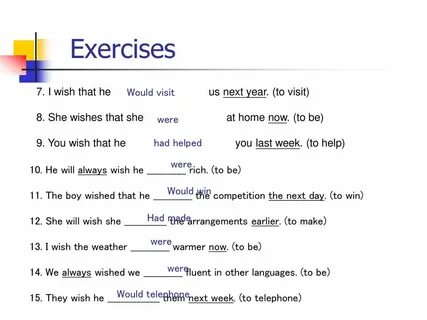 If only examples