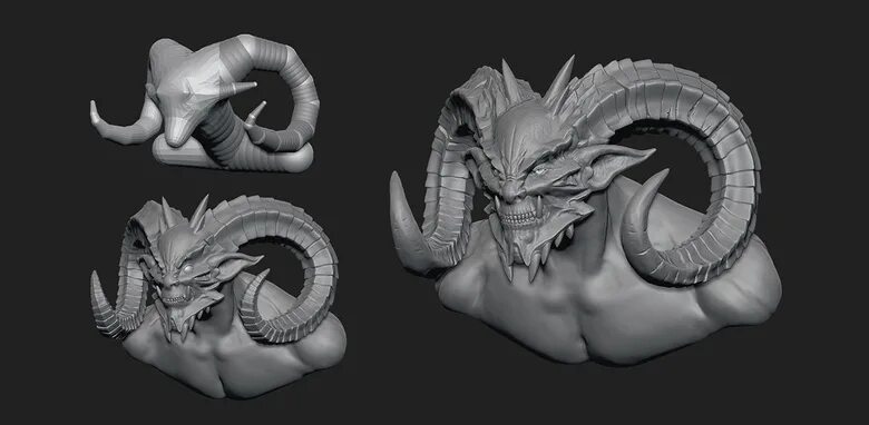 Рога 3д модель. Zbrush демон референсы. рога zbrush. бараньи рога референс. рога 3д.