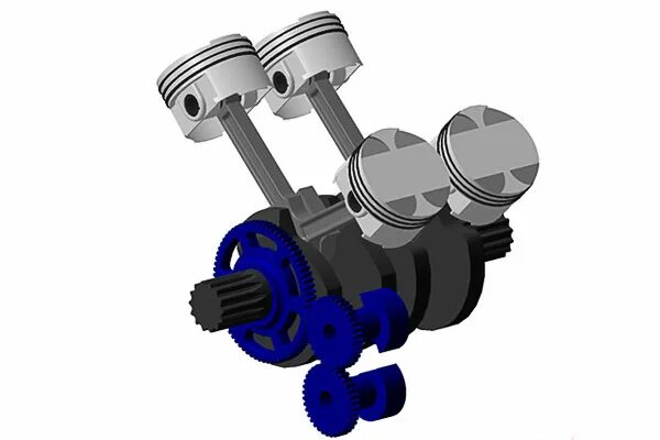 Коленчатый вал двухцилиндрового двигателя. Коленвал двухцилиндрового двигателя. Коленвал оппозитного двигателя. Оппозитный двигатель с 2 коленвалами.