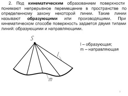 Методы образования поверхностей