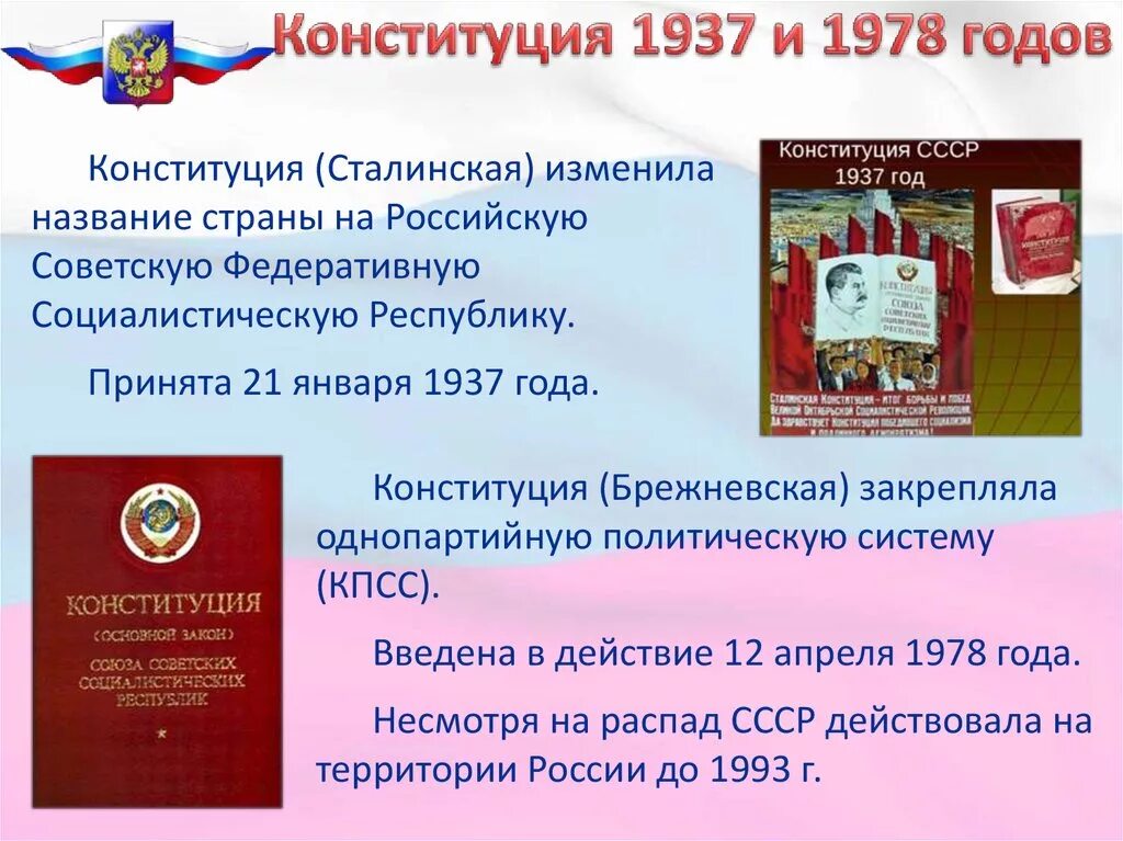 Конституции 1918 1937