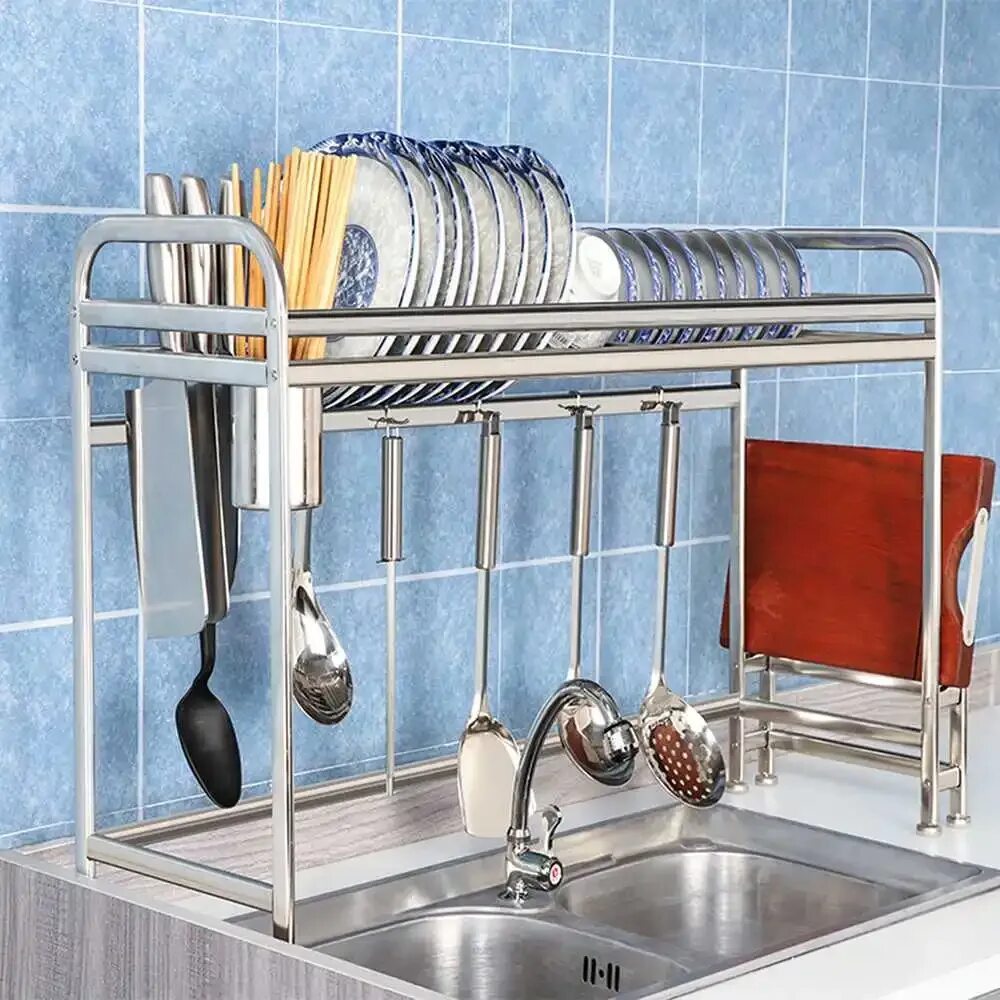 Сушилка под раковиной. Сушилка для посуды kitchen rack. Сушилка для кухонных принадлежностей нержавеющая сталь. Органайзер для посуды над мойкой. Полка для сушки посуды над мойкой.
