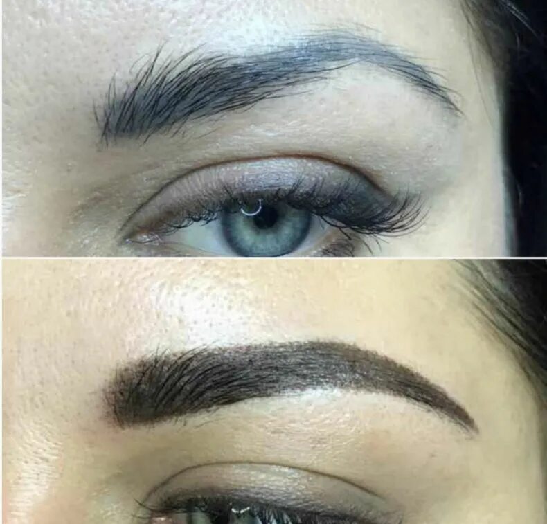 Татуаж бровей. Синииброви после татуажа. Неудачный перманент бровей. Перманентный макияж бровей. Неудачный перманентный макияж бровей.
