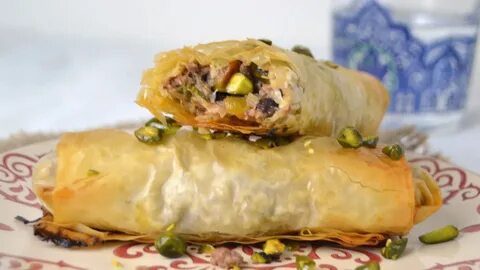 Мясо в тесте фило