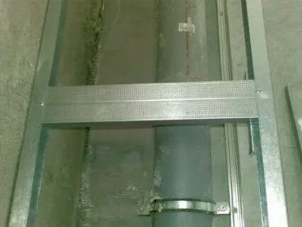 Гипсокартоном трубы