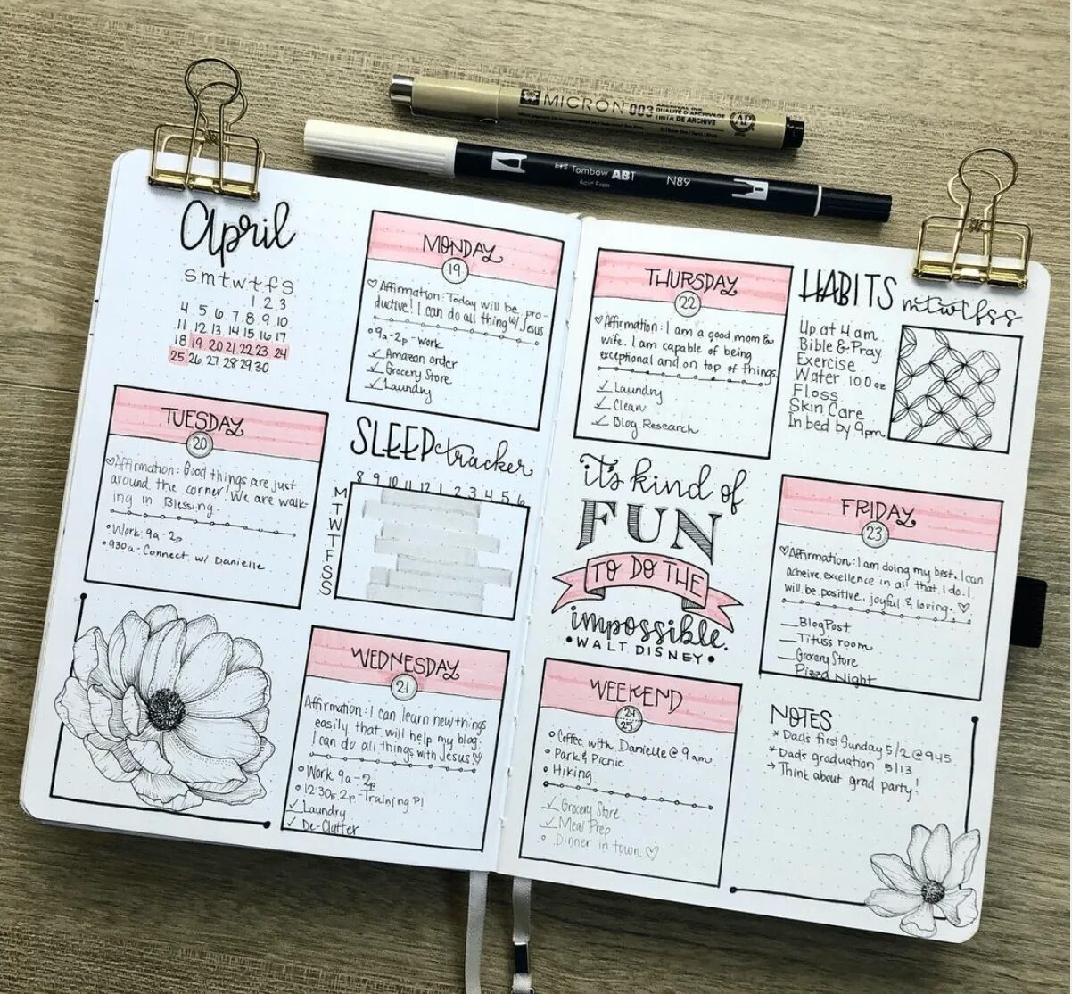 Week journal. Week journal