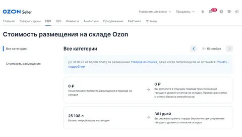 Сколько продавцы платят озону