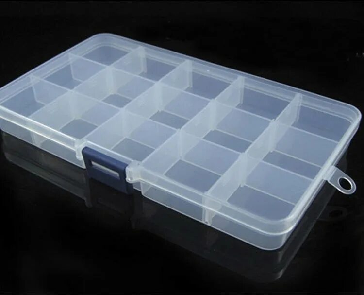 пластиковые коробочки для мелочей. пластиковые коробочки для мелочей. пластиковые коробочки для мелочей. коробка для мелочей 4 тривол. Jewelry box adjustable storage container compartment transparent plastic storage box component screw holder display container.
