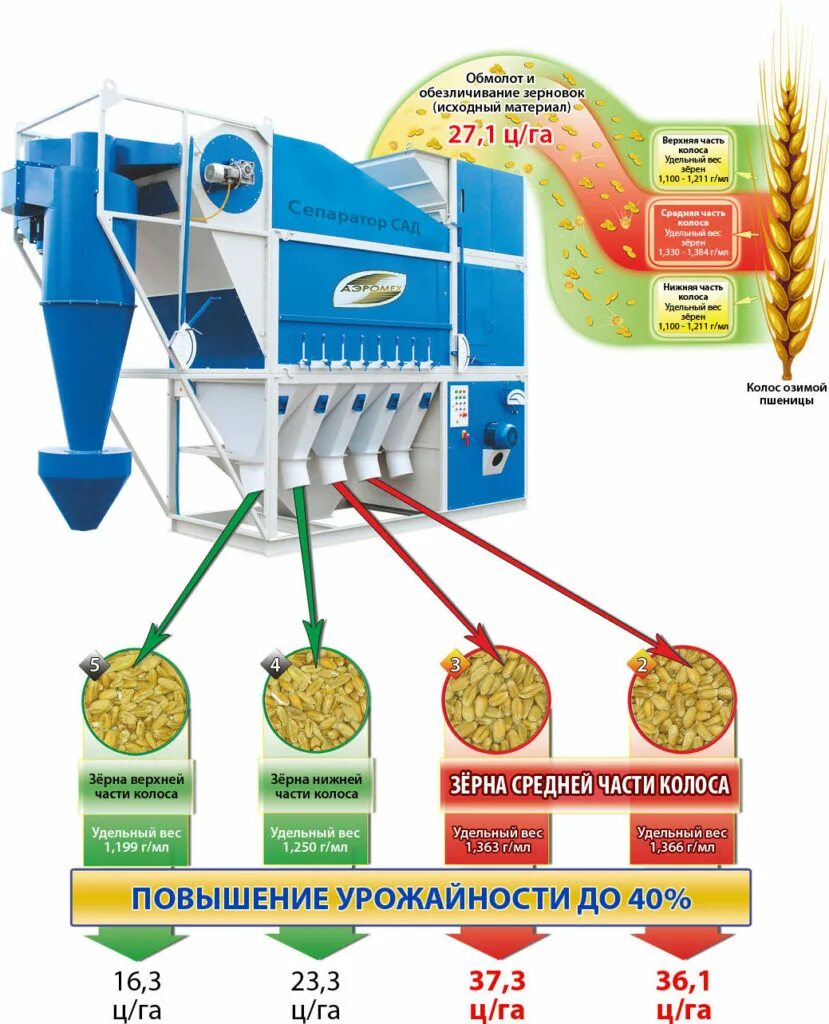 Очистка и сортировка зерна. Сепаратор аэродинамический сад-30 с циклоном. Сепаратор сад 30 с циклоном. Сад 30 зерноочистительная машина. Сепаратор сад-4 c циклоном AEROMEH.