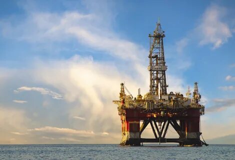 Oil rig is