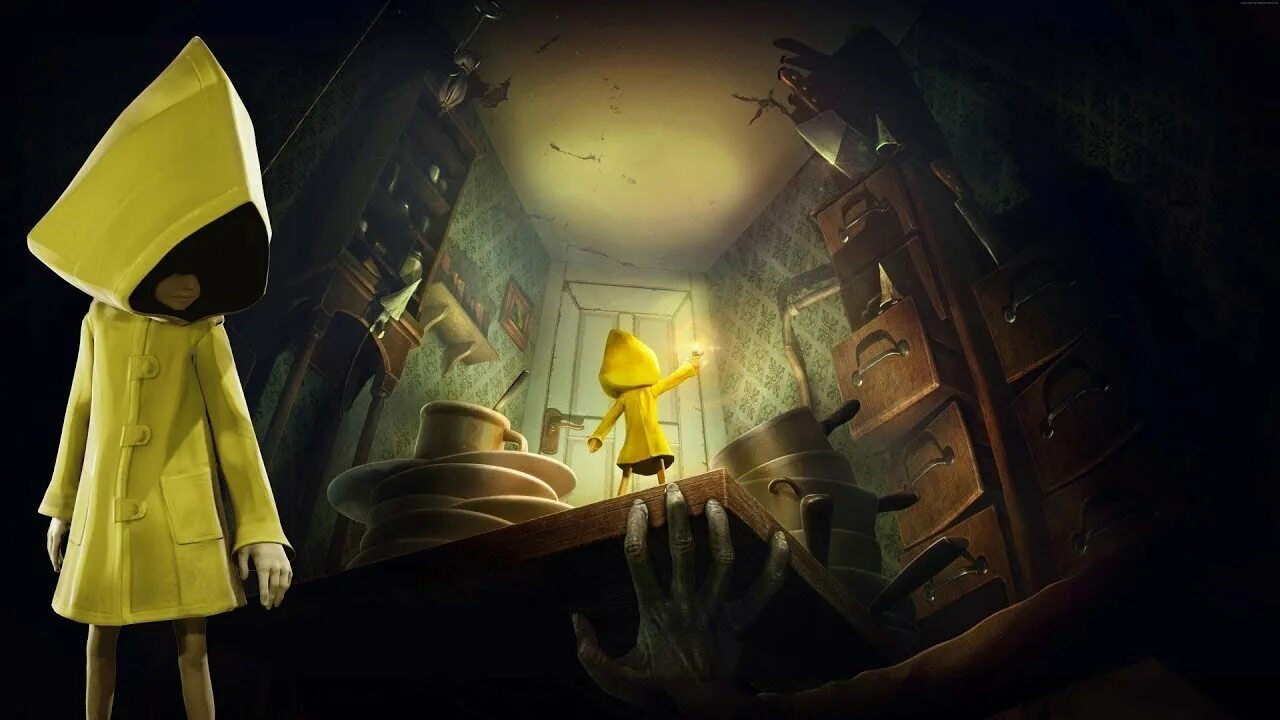 Игра про желтый плащ. Little Nightmares шестая. Little Nightmares 2 шестая. Шестая little Nightmares и Коралина. Little Nightmares 3.