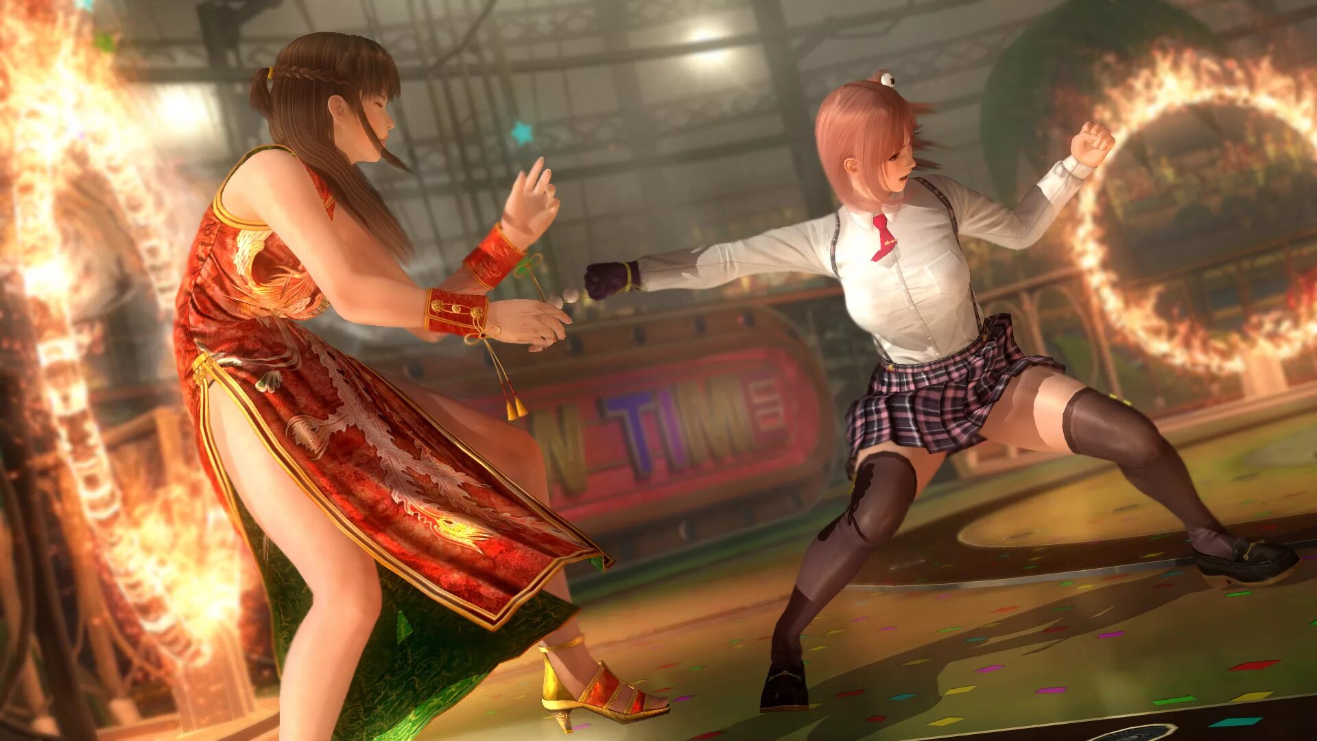 She plays this game. Dead or Alive 6. Dead or Alive 5. Dead or Alive 4. Dead or Alive 5 last Round.