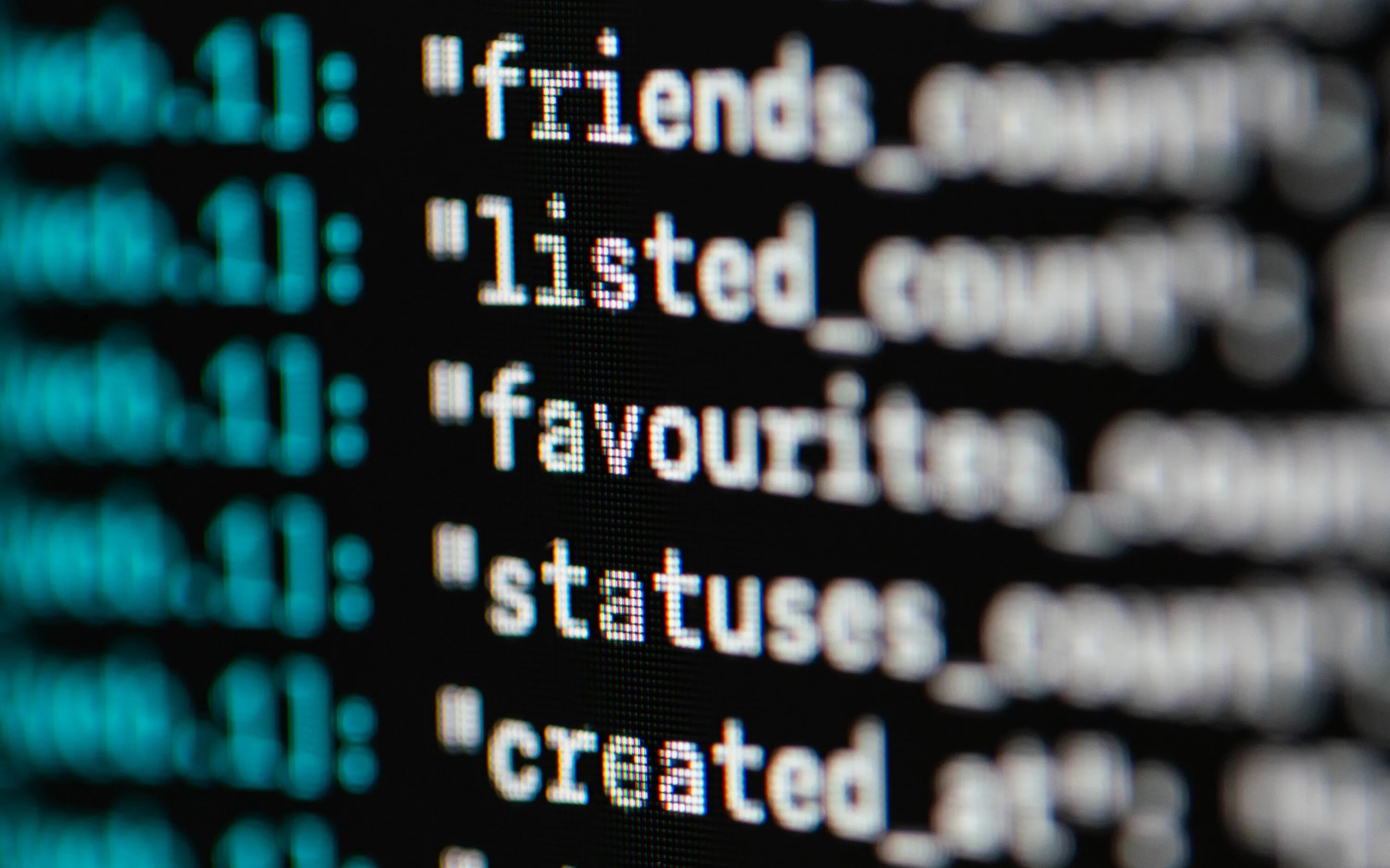 Programming code. Programming code