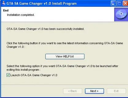 Change installer