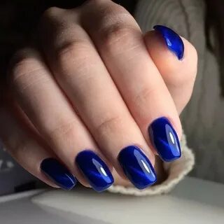 Синий кошачий глаз маникюр