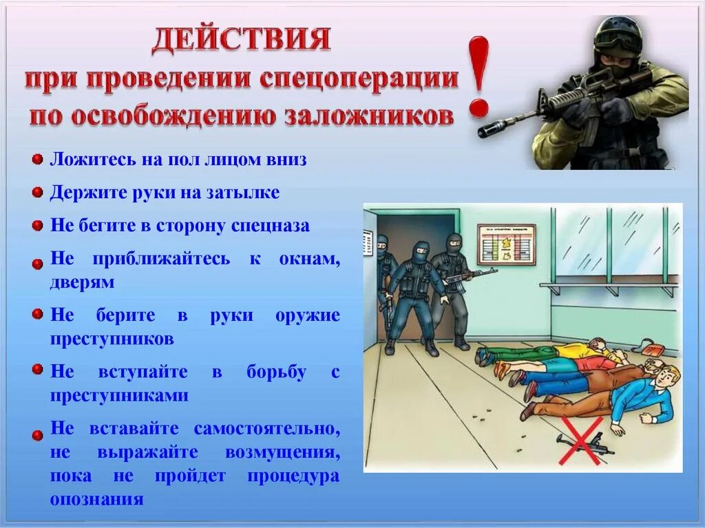 При освобождении заложников. Освобождение заложников схема. Правила при захвате в заложники. Правило поведения в заложниках. План освобождения заложников.
