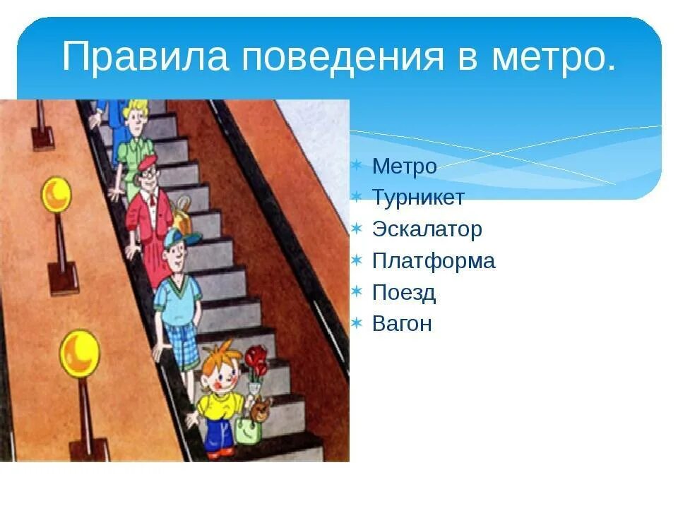 Правила безопасности на эскалаторе. Правила поведения в метро. Безопасность на эскалаторе. Правила поведения в метро для детей. Поведение на эскалаторе в метро.