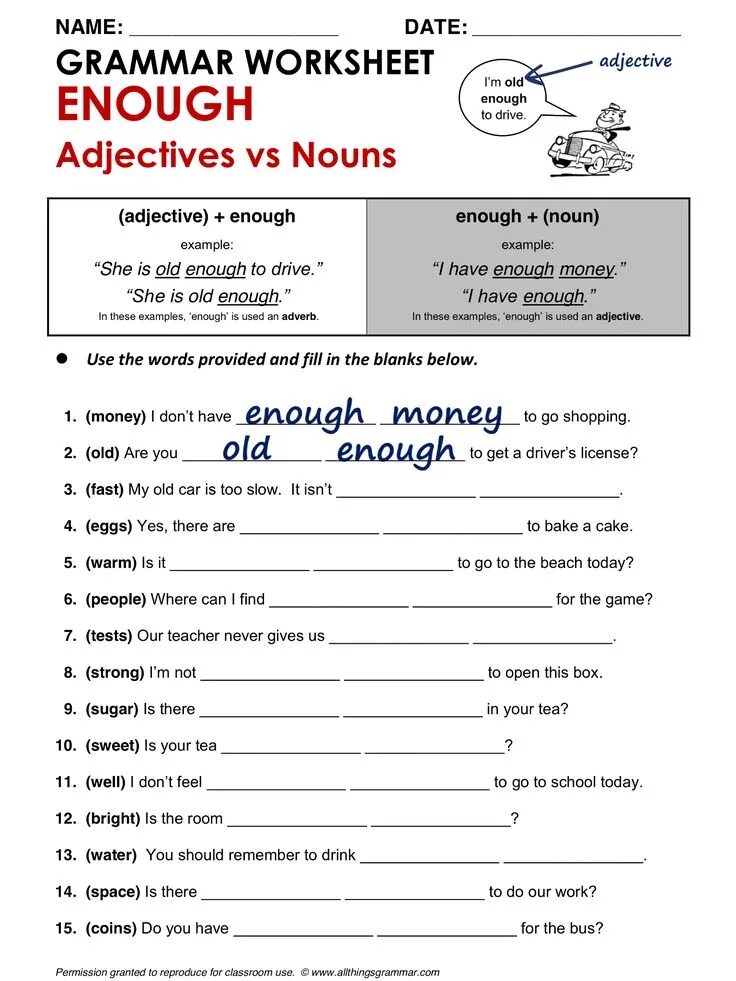 Too enough упражнения. Worksheets грамматика. Too enough Worksheets. Nouns adjectives грамматика. Adjective enough